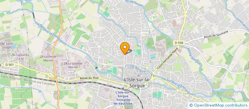 localisation de l'entreprise MONSIEUR FREDERIC FAVIER à L'ISLE-SUR-LA-SORGUE