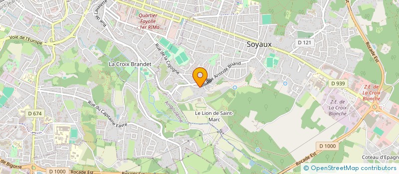 localisation de l'entreprise MONSIEUR FREDERIC FAYE à SOYAUX
