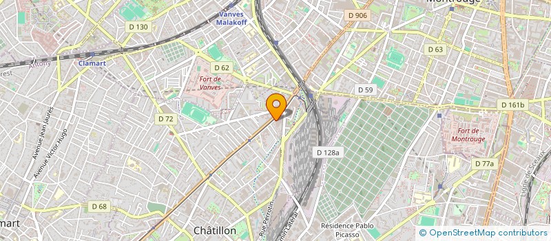 localisation de l'entreprise MONSIEUR FREDERIC FAYE  CHATILLON