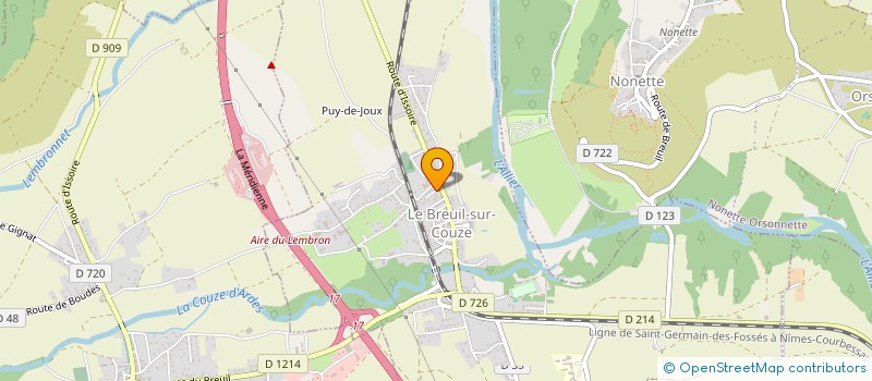 localisation de l'entreprise MONSIEUR FREDERIC FELDMANN  LE BREUIL-SUR-COUZE