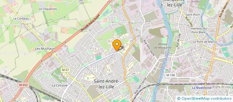 localisation de l'entreprise MONSIEUR FREDERIC FELIX  MARQUETTE-LEZ-LILLE