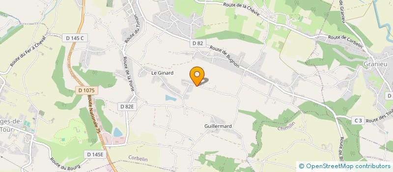 localisation de l'entreprise MONSIEUR FREDERIC FELTESSE  CORBELIN