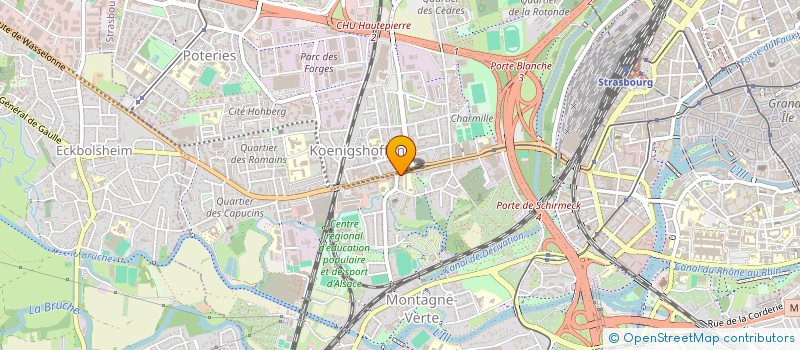 localisation de l'entreprise MONSIEUR FREDERIC FEND à STRASBOURG
