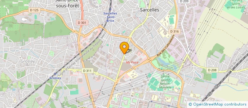 localisation de l'entreprise MONSIEUR FREDERIC FERNANDEZ  SARCELLES