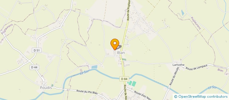 localisation de l'entreprise MONSIEUR FREDERIC FERNANDEZ  PUYLAURENS