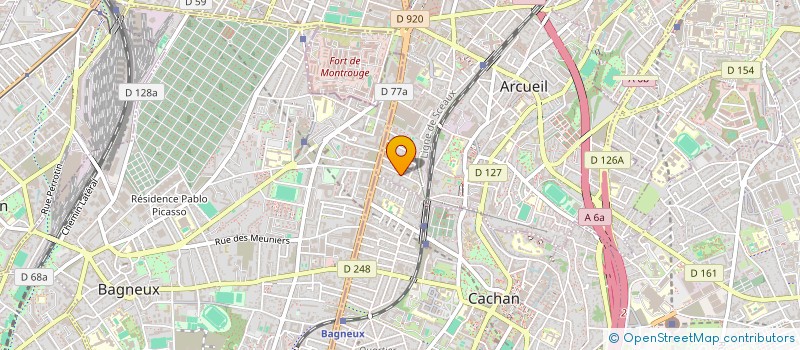 localisation de l'entreprise MONSIEUR FREDERIC FERNANDEZ  ARCUEIL