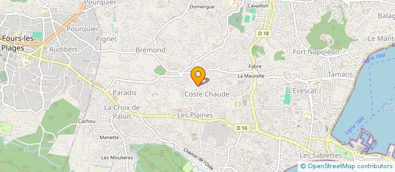 localisation de l'entreprise MONSIEUR FREDERIC FERRARA à LA SEYNE-SUR-MER