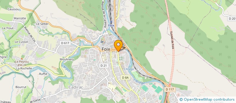 localisation de l'entreprise MONSIEUR FREDERIC FERRASSE à FOIX