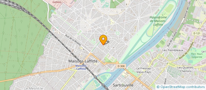 localisation de l'entreprise MONSIEUR FREDERIC FERRATON  MAISONS-LAFFITTE