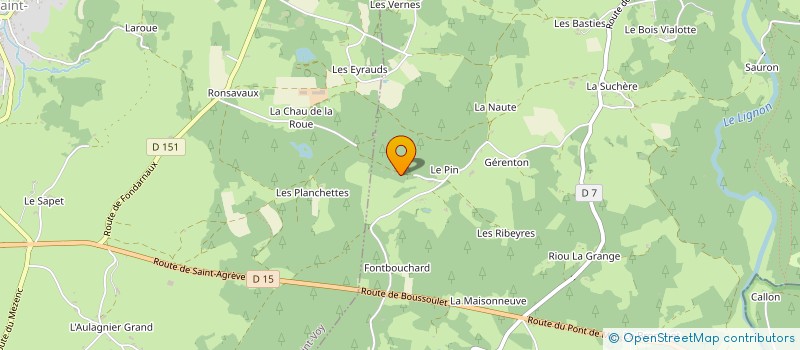 localisation de l'entreprise MONSIEUR FREDERIC FERRIER  LE CHAMBON-SUR-LIGNON