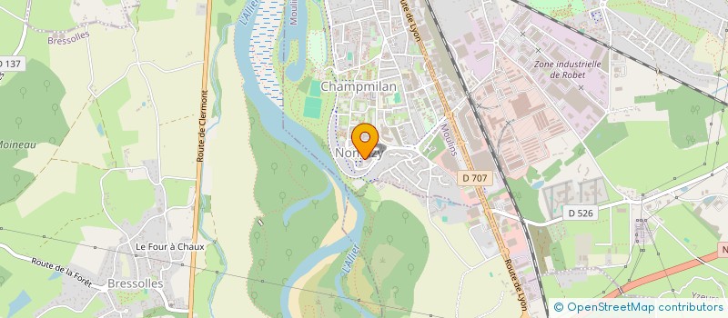 localisation de l'entreprise MONSIEUR FREDERIC FERRON  MOULINS