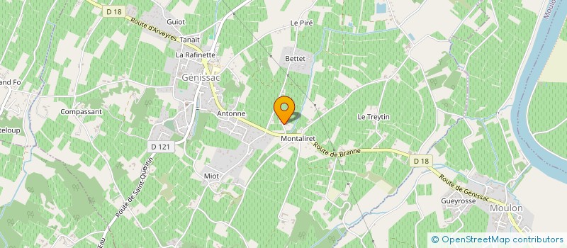 localisation de l'entreprise MONSIEUR FREDERIC FESARD  GENISSAC