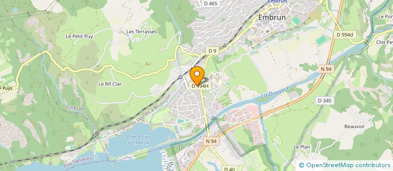 localisation de l'entreprise MONSIEUR FREDERIC FICHET à EMBRUN