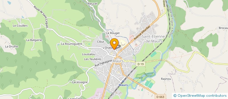 localisation de l'entreprise MONSIEUR FREDERIC FIGEAC à MAURS