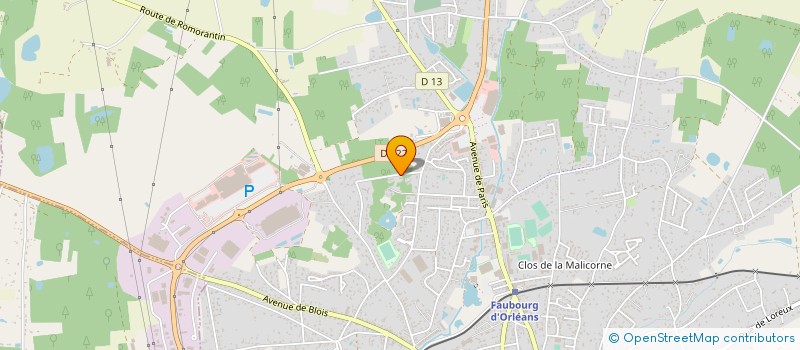 localisation de l'entreprise MONSIEUR FREDERIC FILIPPI à ROMORANTIN-LANTHENAY