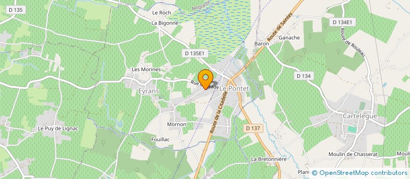 localisation de l'entreprise MONSIEUR FREDERIC FILLATRAU  EYRANS