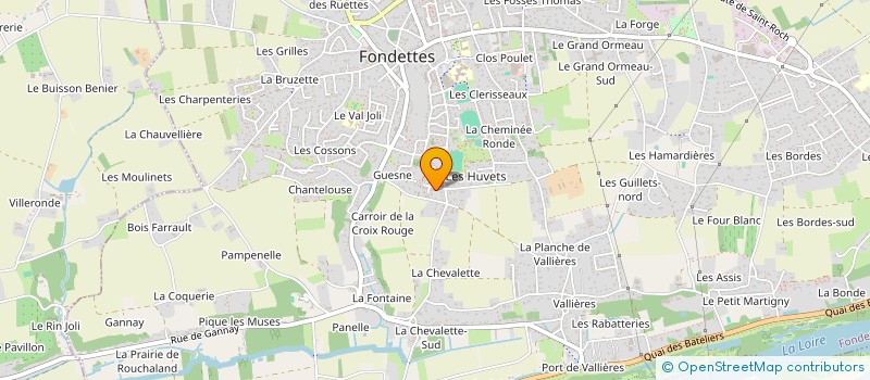 localisation de l'entreprise MONSIEUR FREDERIC FILLEUX à FONDETTES