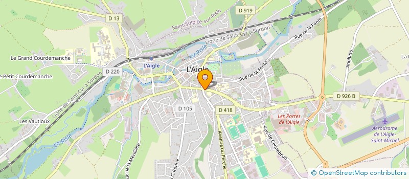 localisation de l'entreprise MONSIEUR FREDERIC FLAMION à L'AIGLE