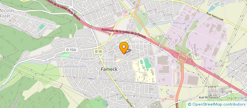 localisation de l'entreprise MONSIEUR FREDERIC FLAMMAND  FAMECK