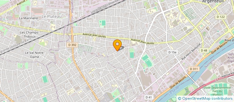 localisation de l'entreprise MONSIEUR FREDERIC FLAVION  ARGENTEUIL