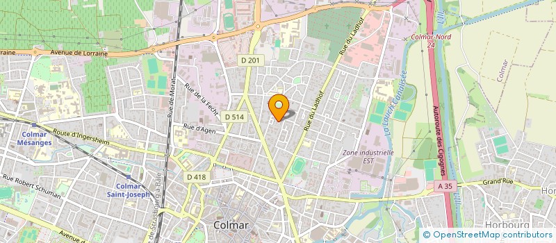 localisation de l'entreprise MONSIEUR FREDERIC FLEITH  COLMAR