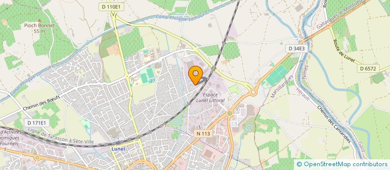 localisation de l'entreprise MONSIEUR FREDERIC FLEURY  LUNEL