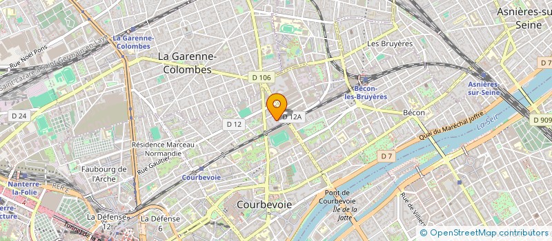 localisation de l'entreprise MONSIEUR FREDERIC FLOCK à COURBEVOIE