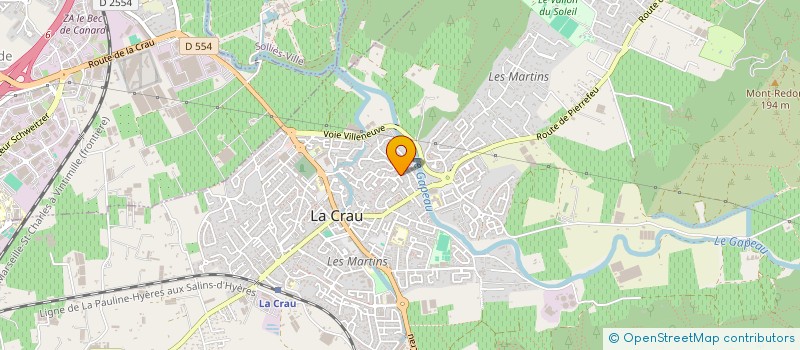 localisation de l'entreprise MONSIEUR FREDERIC FOCANT GAYAT  LA CRAU