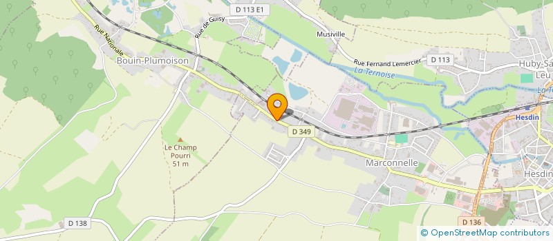 localisation de l'entreprise MONSIEUR FREDERIC FONTAINE  MARCONNELLE