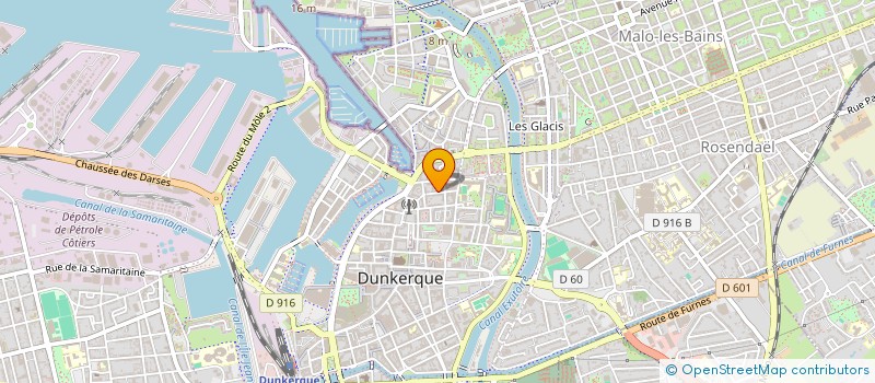 localisation de l'entreprise MONSIEUR FREDERIC FONTAINE à DUNKERQUE