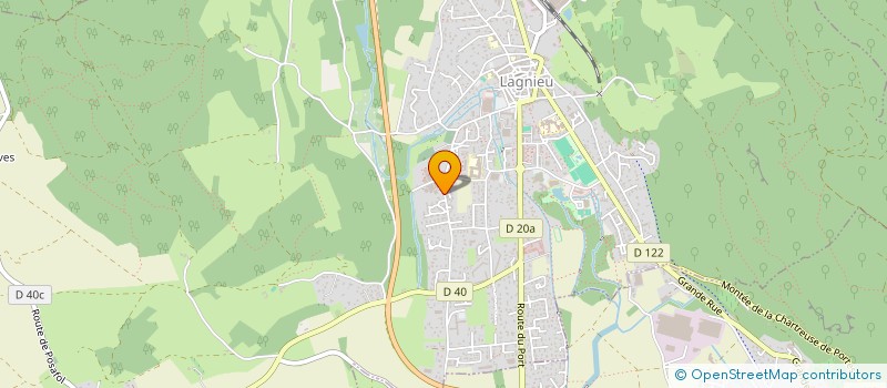 localisation de l'entreprise MONSIEUR FREDERIC FONTANA  LAGNIEU