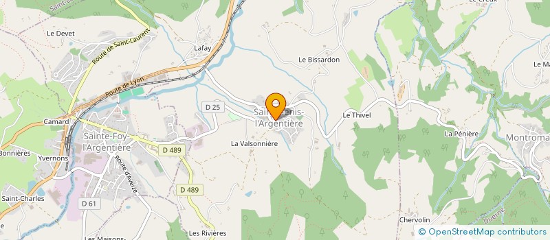 localisation de l'entreprise MONSIEUR FREDERIC FORESTIER  SAINT-GENIS-L'ARGENTIERE