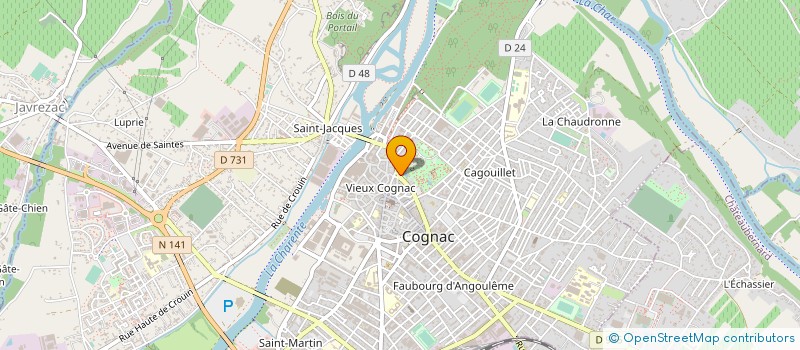 localisation de l'entreprise MONSIEUR FREDERIC FORGEAS à COGNAC