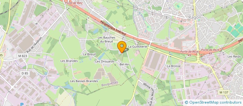 localisation de l'entreprise MONSIEUR FREDERIC FORTINEAU à BOUGUENAIS
