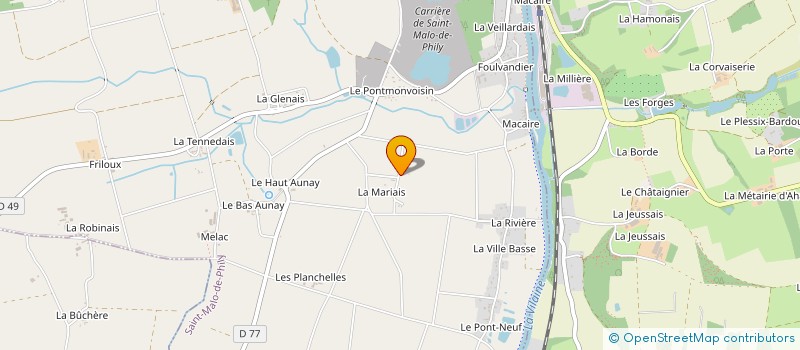 localisation de l'entreprise MONSIEUR FREDERIC FORVEILLE  SAINT-MALO-DE-PHILY