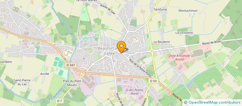 localisation de l'entreprise MONSIEUR FREDERIC FOUCAT à BEAUFORT-EN-ANJOU