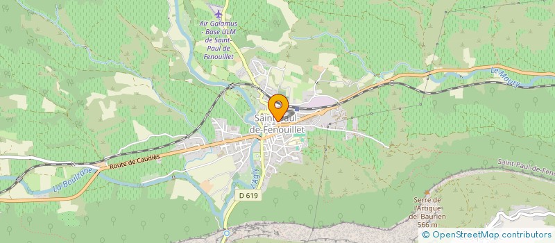 localisation de l'entreprise MONSIEUR FREDERIC FOUCHER  SAINT-PAUL-DE-FENOUILLET