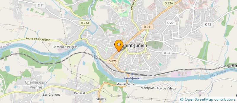 localisation de l'entreprise MONSIEUR FREDERIC FOUGERE à SAINT-JUNIEN