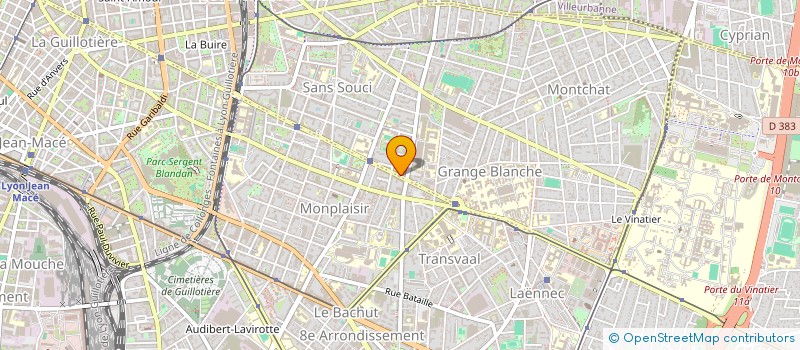localisation de l'entreprise MONSIEUR FREDERIC FOUILLAND à LYON