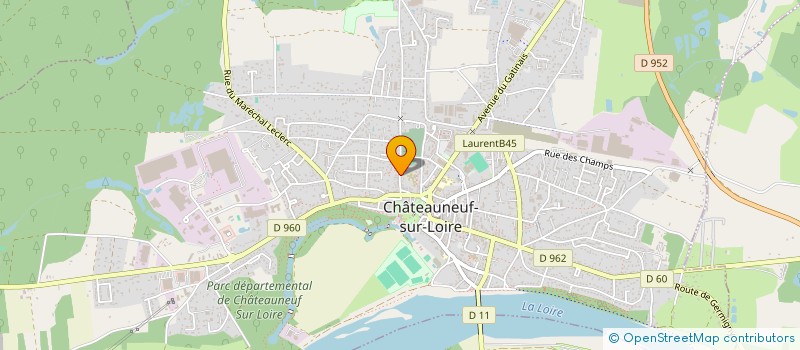 localisation de l'entreprise MONSIEUR FREDERIC FOUQUET à CHATEAUNEUF-SUR-LOIRE