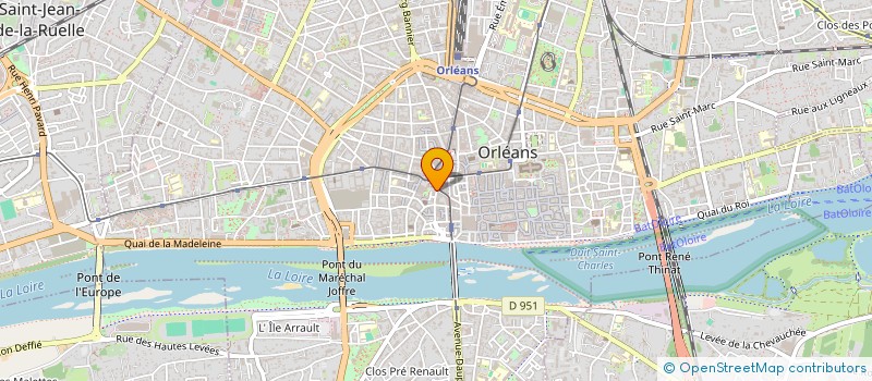 localisation de l'entreprise MONSIEUR FREDERIC FOURAGE à ORLEANS
