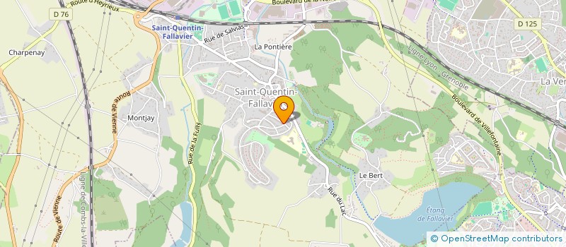 localisation de l'entreprise MONSIEUR FREDERIC FOURNIER  SAINT-QUENTIN-FALLAVIER