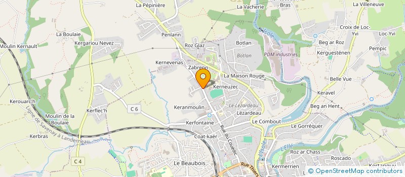 localisation de l'entreprise MONSIEUR FREDERIC FOURNIER à QUIMPERLE