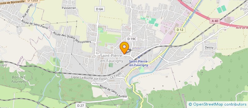 localisation de l'entreprise MONSIEUR FREDERIC FOURNIER  SAINT-PIERRE-EN-FAUCIGNY