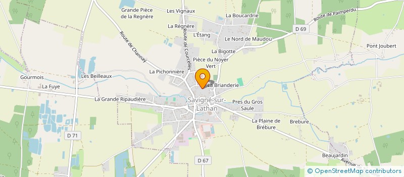 localisation de l'entreprise MONSIEUR FREDERIC FOURNIER  SAVIGNE-SUR-LATHAN