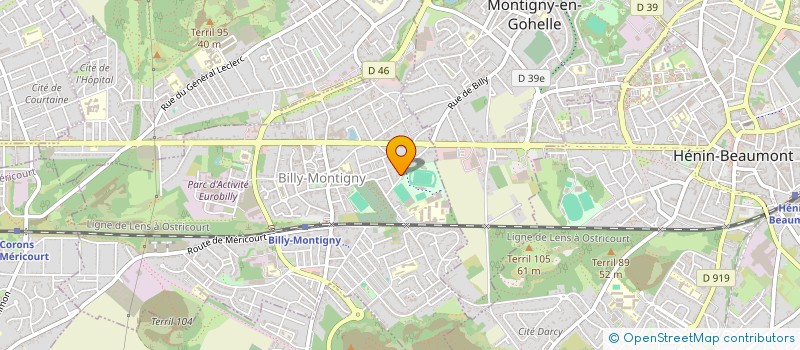 localisation de l'entreprise MONSIEUR FREDERIC FOURNIER à BILLY-MONTIGNY