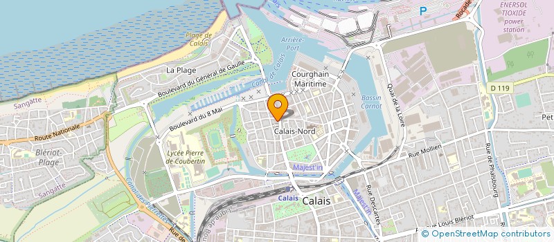 localisation de l'entreprise MONSIEUR FREDERIC FRANQUE  CALAIS