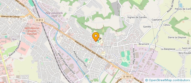 localisation de l'entreprise MONSIEUR FREDERIC FRATE  BON-ENCONTRE