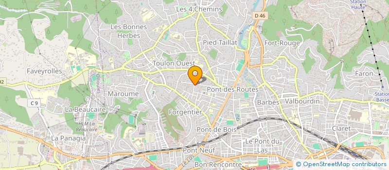 localisation de l'entreprise MONSIEUR FREDERIC FREGOSI  TOULON