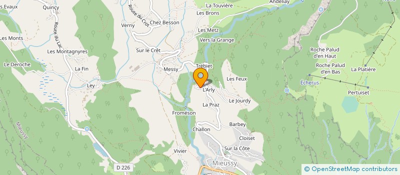 localisation de l'entreprise MONSIEUR FREDERIC FREULET  MIEUSSY